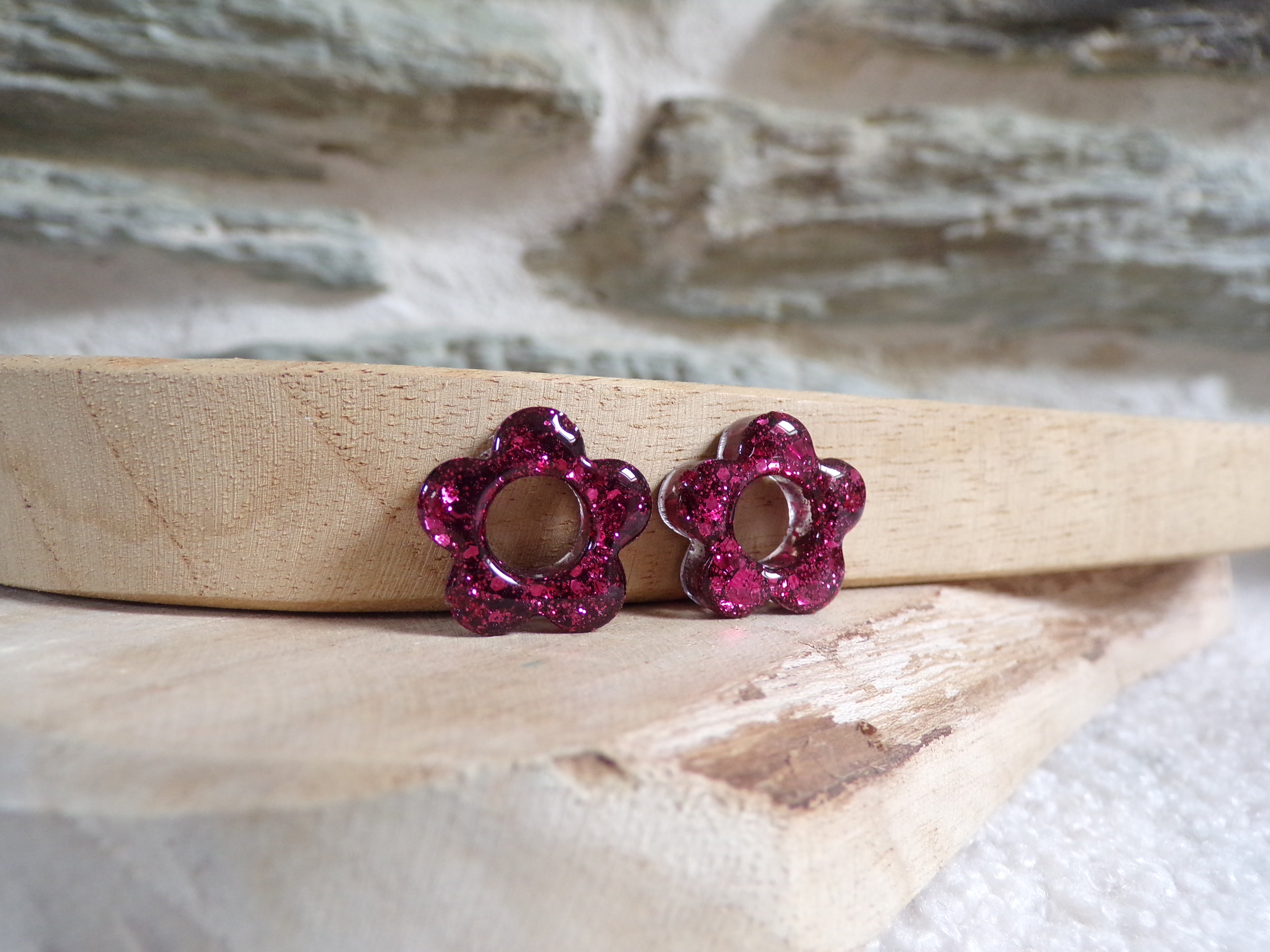 fleurs pour boucles d'oreilles