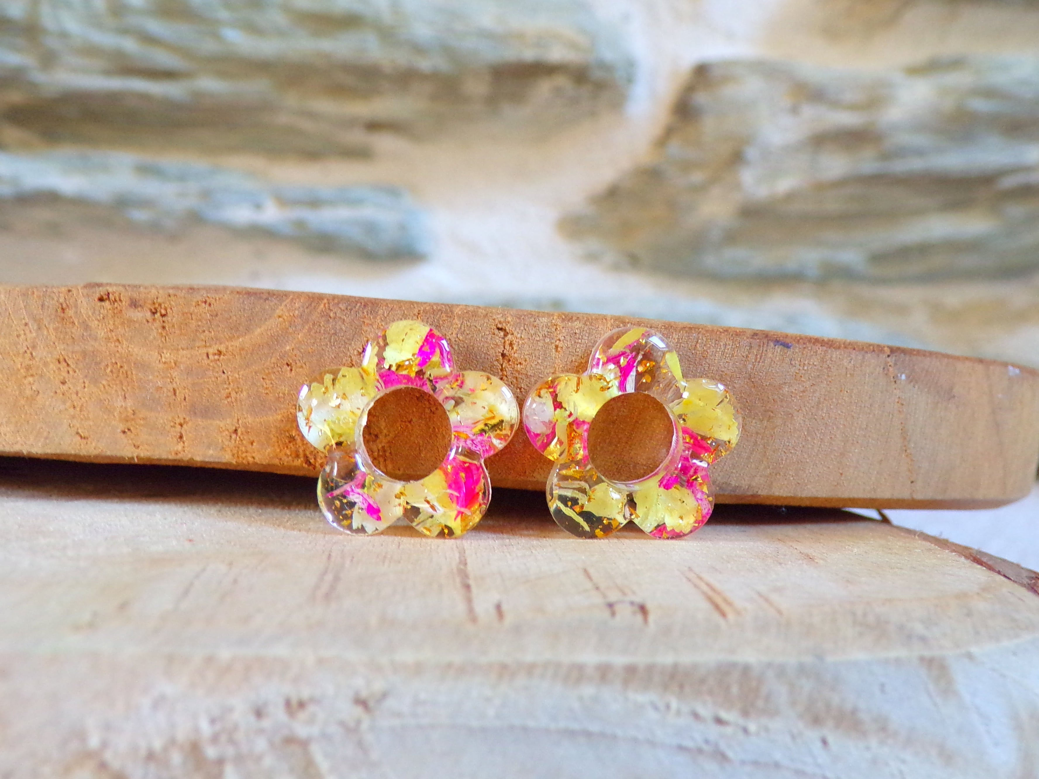 fleurs pour boucles d'oreilles
