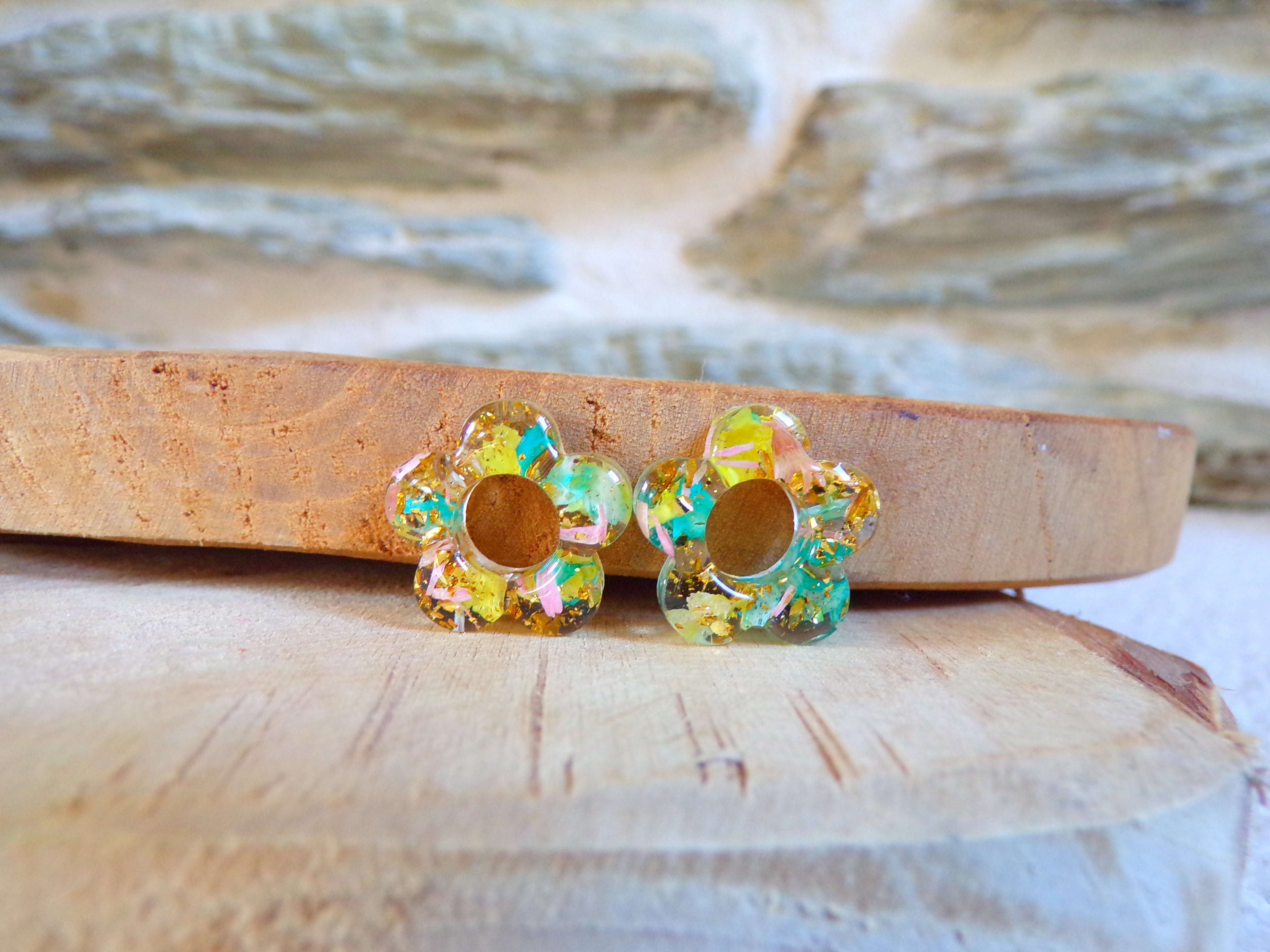 fleurs pour boucles d'oreilles